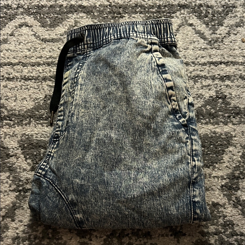 Urban Outfitters Blue Acid Wash Zanerobe Slingshot Denim Jogger SZ 30 Men’s